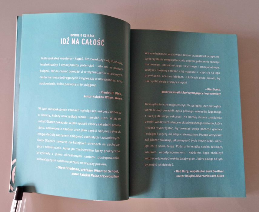 Robert Glazer - Idź na całość (wyd. Galaktyka)