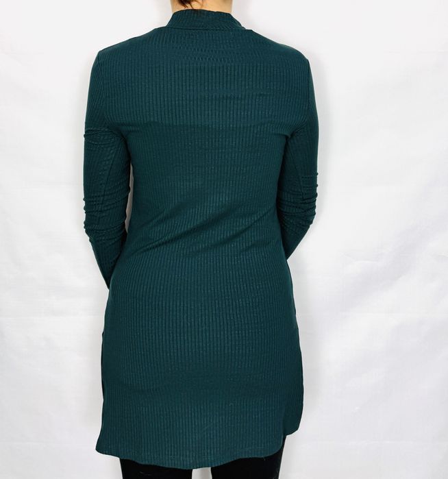 Ciemnozielona tunika z półgolfem XS 34