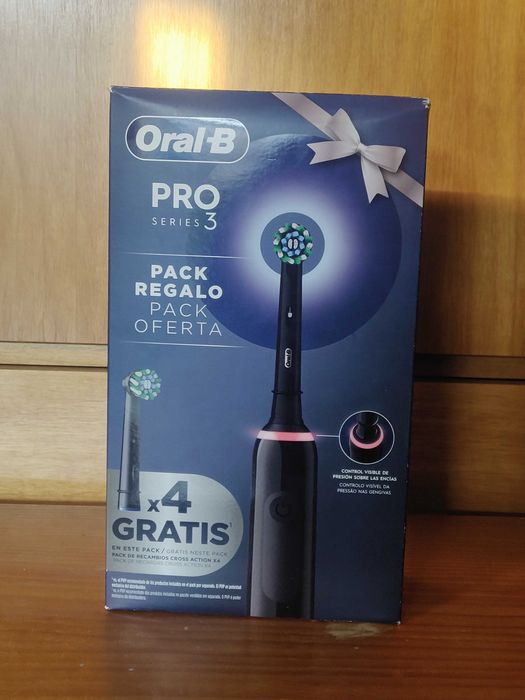 Escova de dentes elétrica (nova, selada)