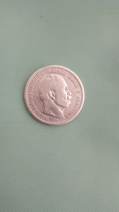 Брак монета Вільгельм Кайзер2 марки 1876 рік.Прусія(Германія)