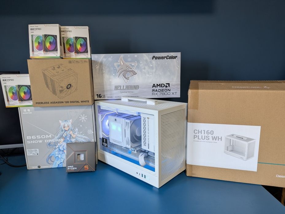 ТОП ПК Full White | Ryzen 5 7600X | RX 7800 XT 16GB | DDR5 m.2 SSD 1TB