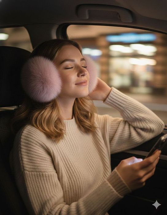 Продам навушники із натурального хутра кроля