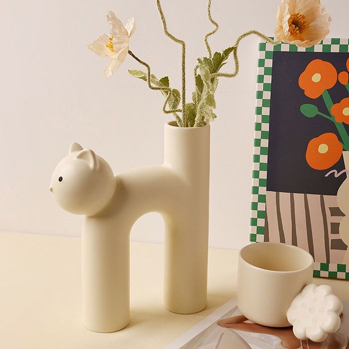 Wazon w kształcie kota prezent dla kociary