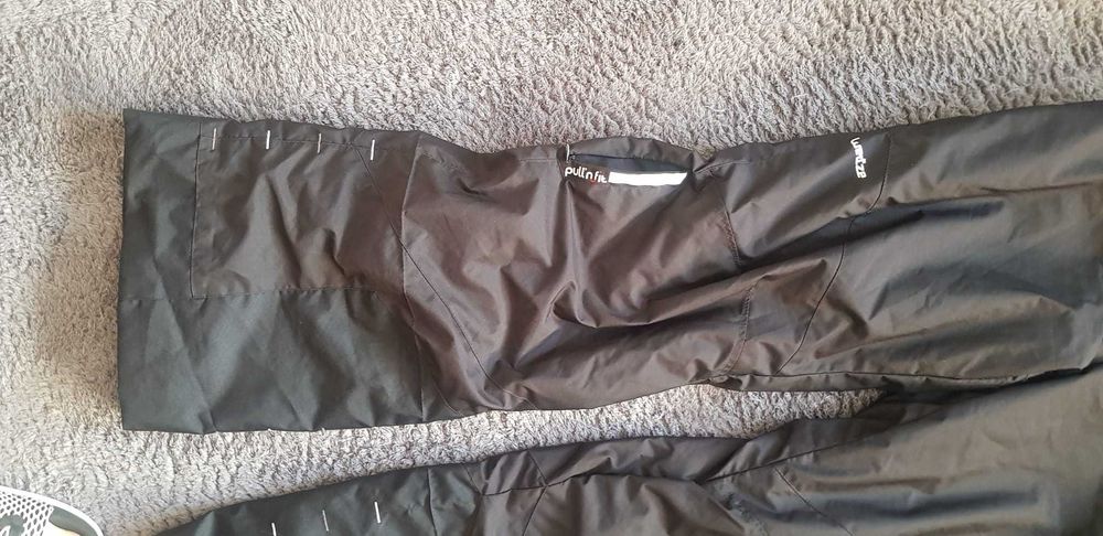 Spodnie narciarskie czarne Wed'ze Decathlon  M/W32