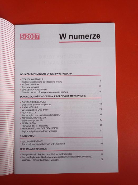 Problemy opiekuńczo-wychowawcze, nr 5/2007, maj 2007