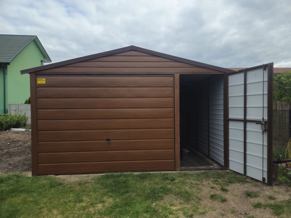 4x6 KUJ Garaze Blaszane Garaz Blaszany Blaszak Blaszaki Garaże Garaż