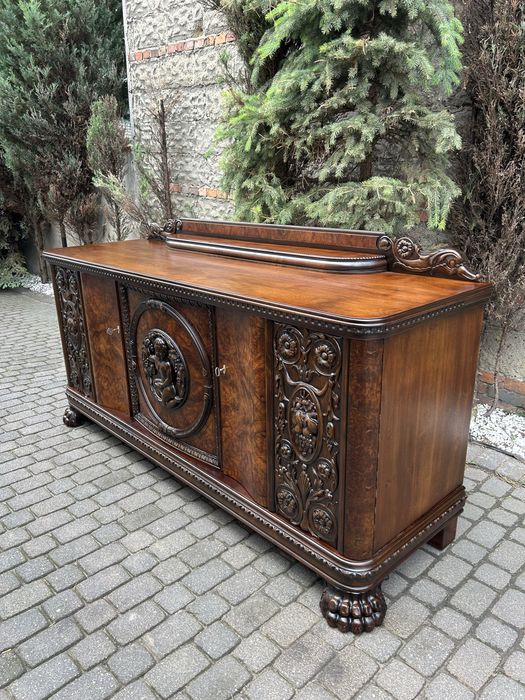 Antyczna Komoda Lwie Łapy Kredens Bufet Antyk Unikat Po Renowacji !