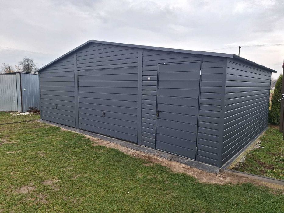 Garaż blaszany 6x5,8 m Premium Blaszak Garaże blaszane 6x6 7x6 8x6 9x6 10x6 11x6 12x6 PRODUCENT dostawa i montaż !