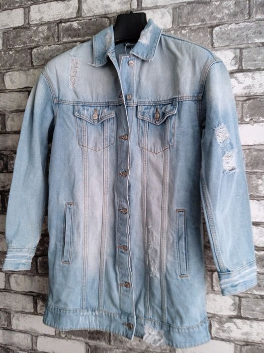 Женский джинсовый удлиненный пиджак Crpopp Denim Collection  Размер: S