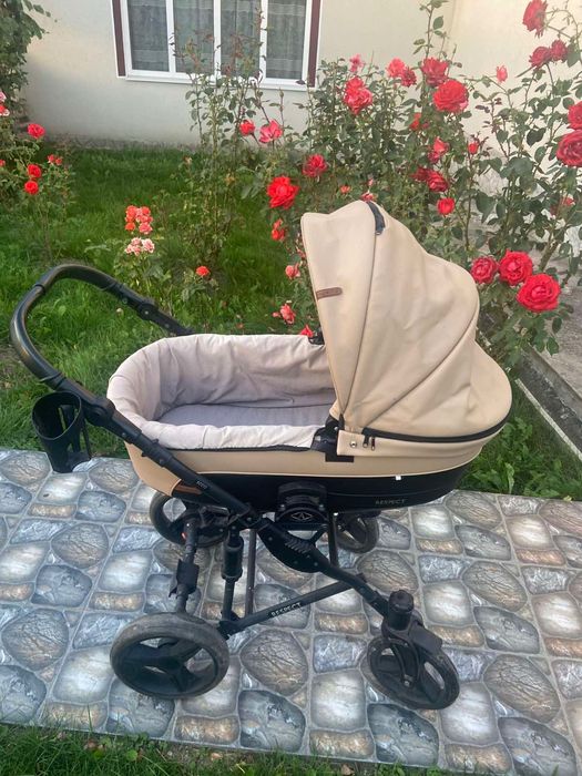 Дитячий візок 2 в 1 Angelina Respect Ecco Бежевий RE54