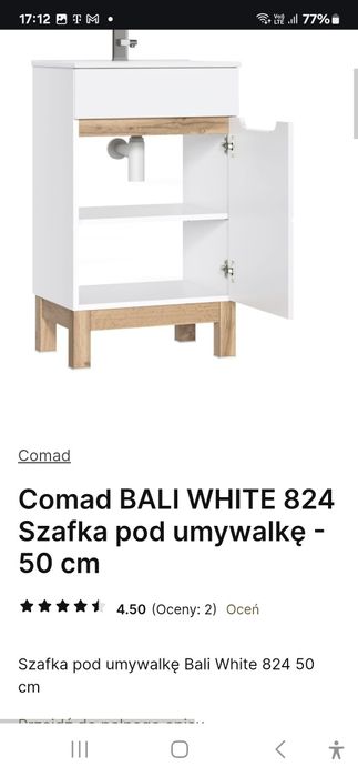 Szafka pod umywalkę