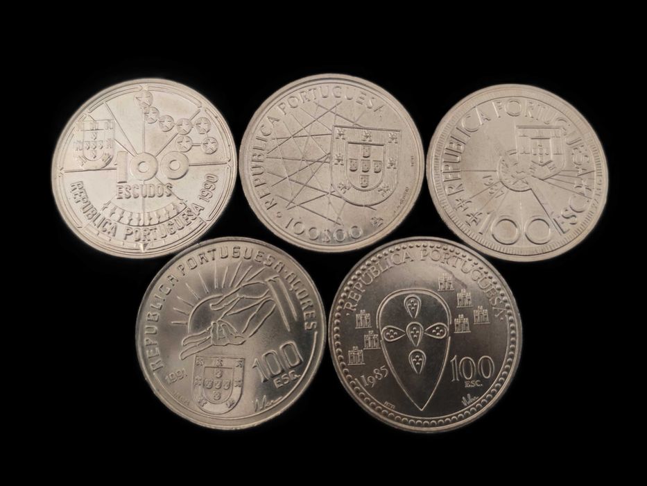 5 moedas de 100$ Comemorativas - (Conjunto 4€) #3