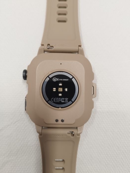 Smartwatch novo beje + 1 bracelete castanha