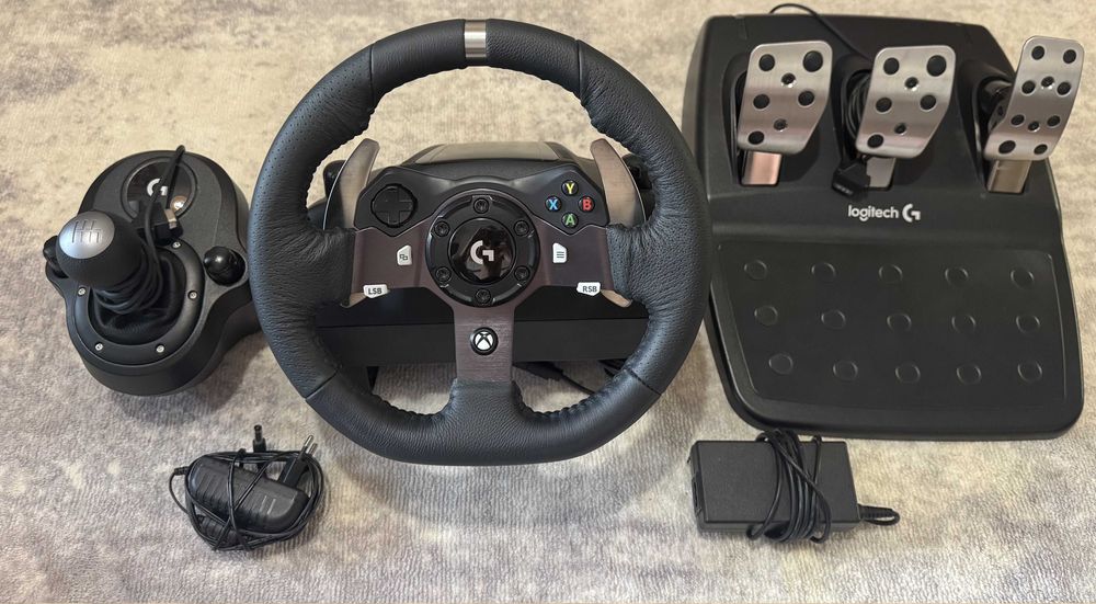 Logitech G920 + Shifter + pedały | Pudełko | Bardzo dobry stan