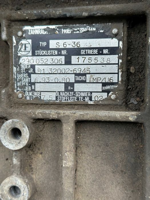 кпп zf s6-36 MAN