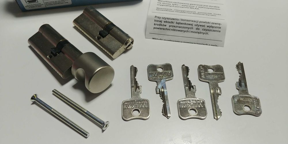 Komplet wkładek WILKA 30/45 + 30G/45 klasa A