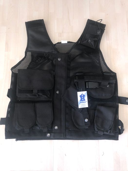 Kamizelka nasobna taktyczna czarna Polskor nowa
