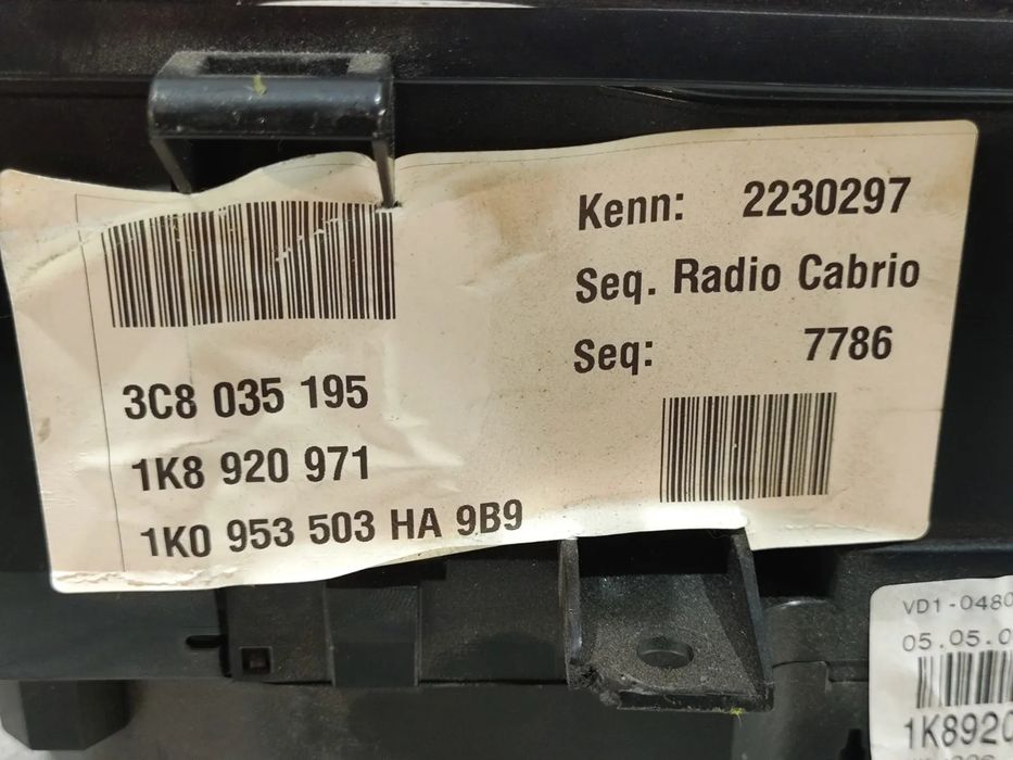 Quadrante / Conta Quilometros VW Scirocco 3 - 1K8920971