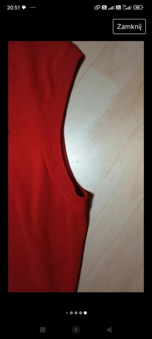 Bordowa męska kamizelka Commander  52/L