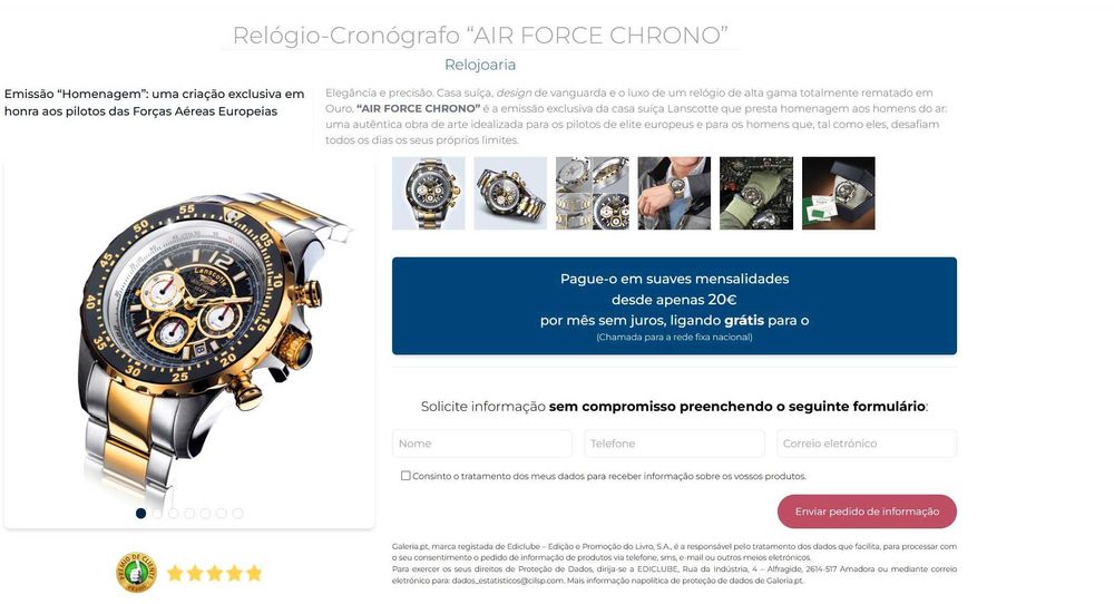 Relógio-Cronógrafo “AIR FORCE CHRONO”