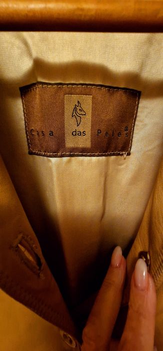 Casaco em pele Beje da casa das peles