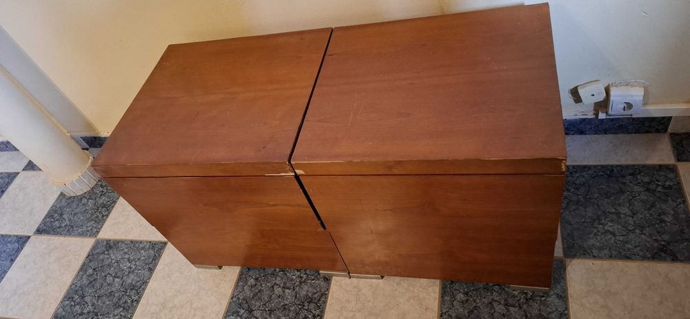 Armário madeira 4 divisões pequeno para renovação