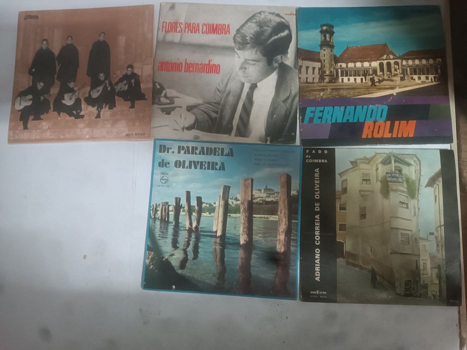 Discos Vinil Fado Coimbra 45r, 33r e 78r