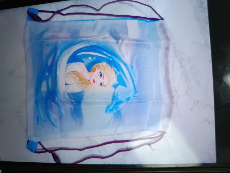 Mały worek na buty lub strój na WF kraina lodu Disney