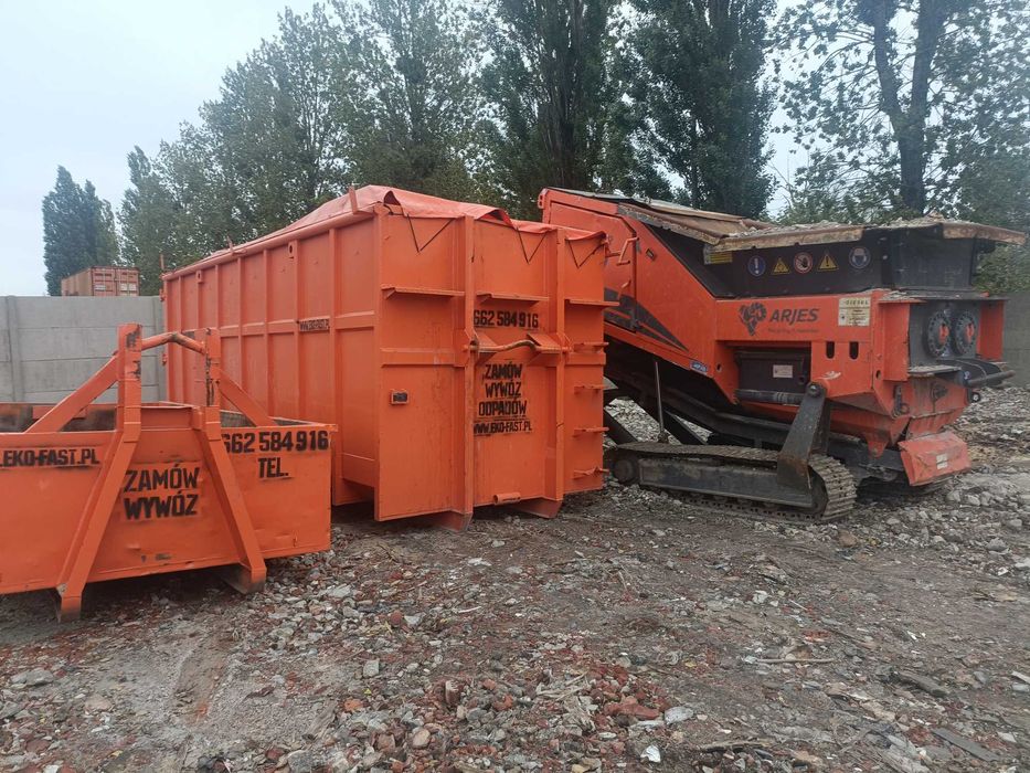 Wynajmę ROZDRABNIACZ i przesiewacz  do gruzu,ziemi,odpadów,drewna,itp