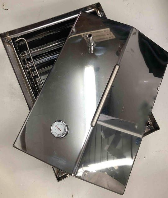 Термостійка нержавійка Коптильня для копчення риби м'яса коптилка