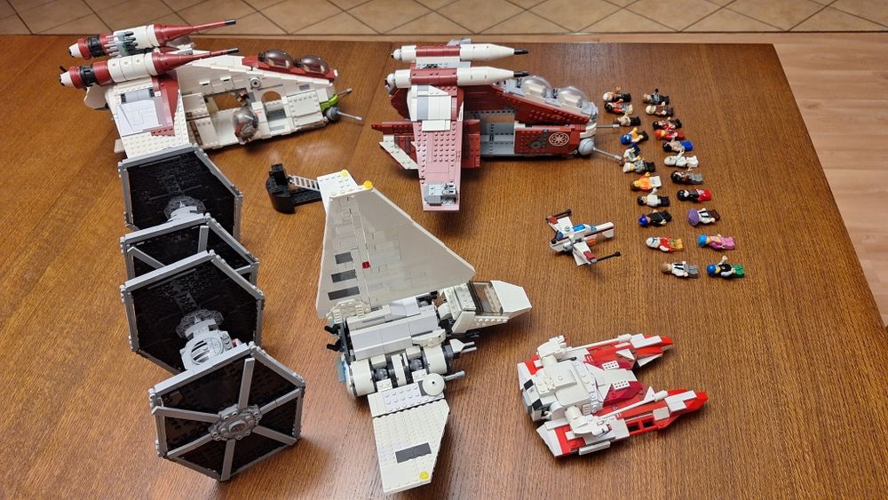 duży zestaw klocków serii Star Wars