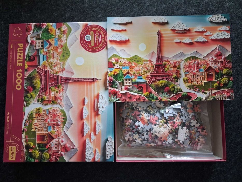 Puzzle Trefl Wieża Eiffla 1000 elementów