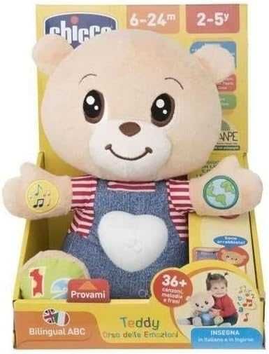 CHICCO interaktywny dwujęzyczny miś edukacyjny 6M+ defekt