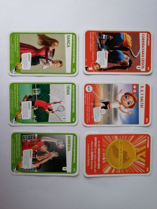 Cartas Super Desportos (baralho ou à unidade) - COMPLETE A SUA COLEÇÃO