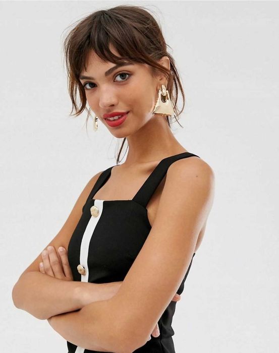 Sukienka River Island – styl old money – roz.12 EU40 – klasyczna czerń