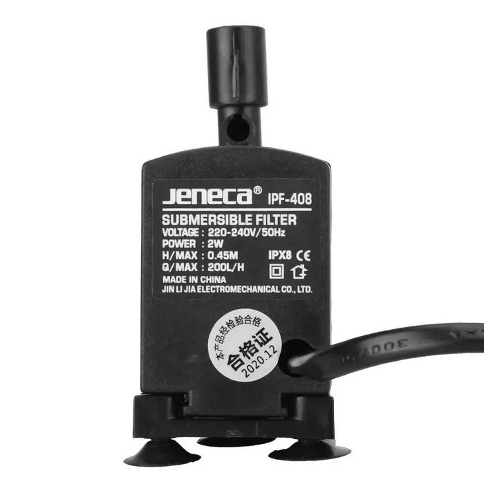 Мініфільтр Jeneca IPF-408, 200 л/год, 3-в-1 для акваріуму