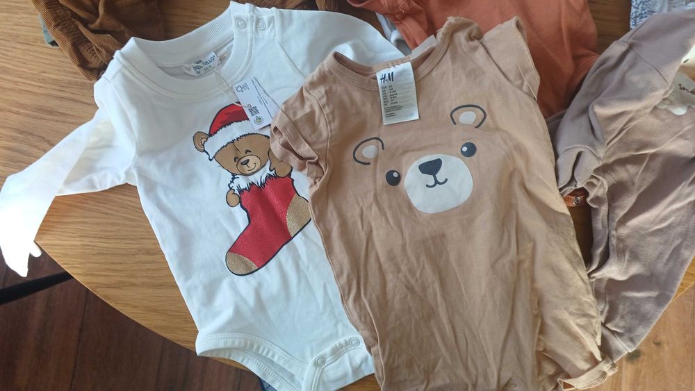 [68cm] Paczka ubranek Cocodrillo H&M ubrań paka komplet zestaw basic