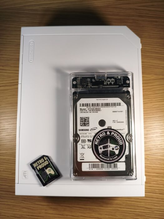 Wii clássica 250GB desbloqueada em caixa