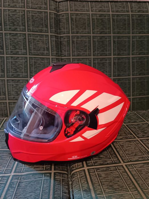 Capacete Moto Integral Gari Vermelho Tam L