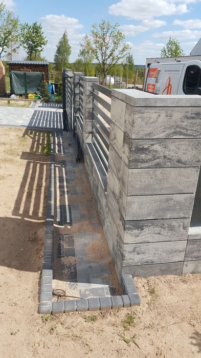 Ogrodzenia klinkierowe joniec pustaki łupane gładkie panele