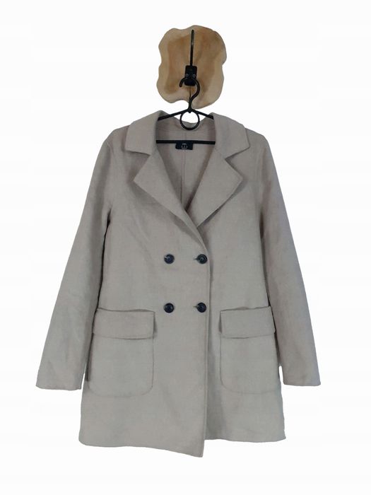 Płaszcz klasyczny F&F 40 L 12 wełniany długi