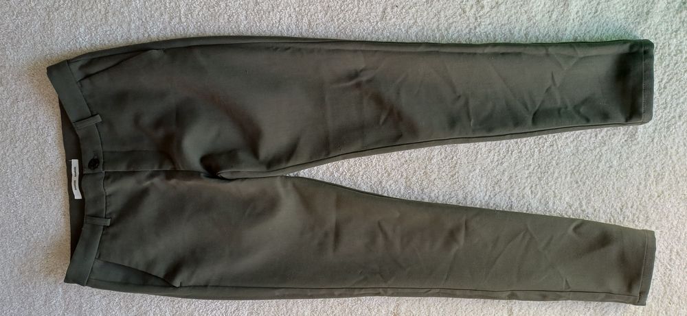 Samsoe Samsoe spodnie butelkowa zieleń 36