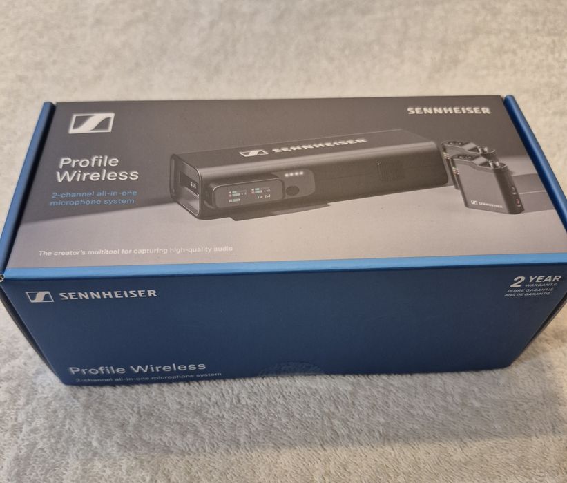 NOWY Sennheiser Profile Wireless Zestaw Mikrofonów   2-kanałowy mikrofon krawatowy konkurent DJI Mic