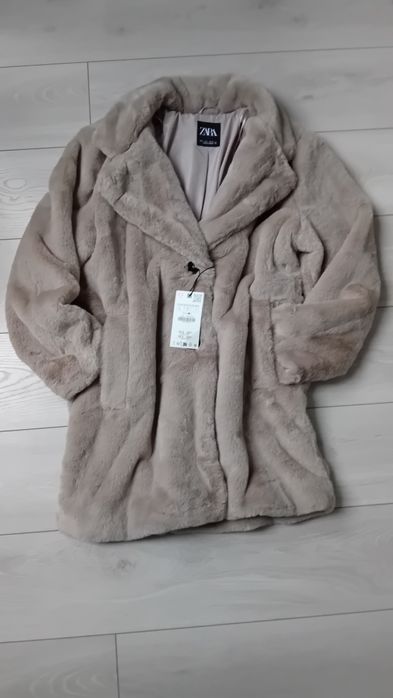 Futro Zara Płaszcz