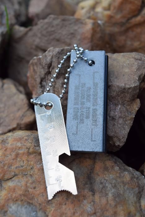 fire starter flint de magnésio do exército para sobrevivência