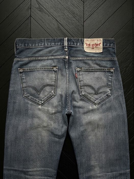 Джинсы Levis bootcut 512 527 faded distressed washed jeans