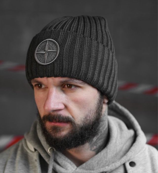 Шапка Stone Island Lux Шапка стон исланд черная