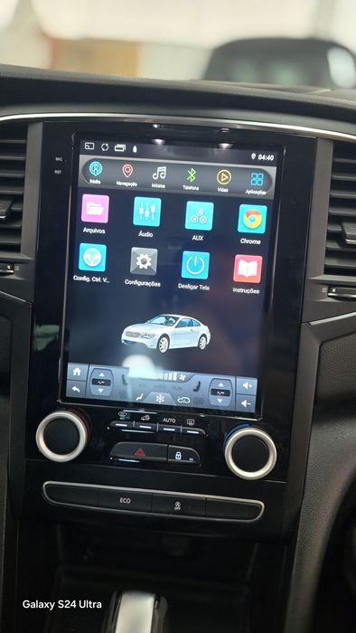 Rádio Android 14 com GPS Renault Mégane 4 (Novo)