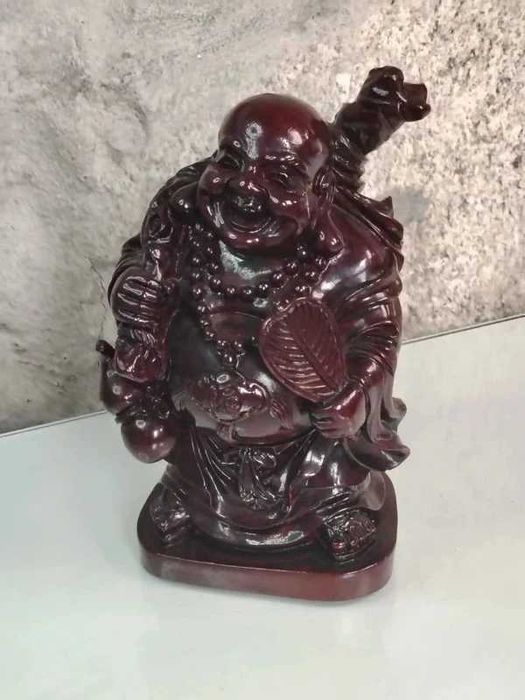 Estátua Buda Sorridente Símbolo de Prosperidade - ENVIO GRATIS