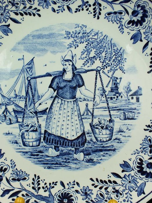 Talerz Boch Delft Pracująca kobieta 111255